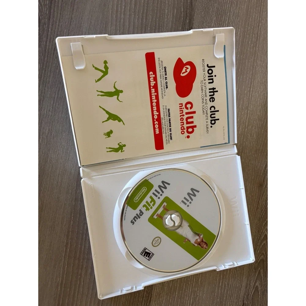 Nintendo Wii Fit Plus Game Disc and Case‎ RVL-RFPE-USA-1 Fitness Workout